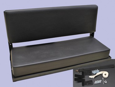 Bench Seat Two Man -Black- (Britpart) 320737