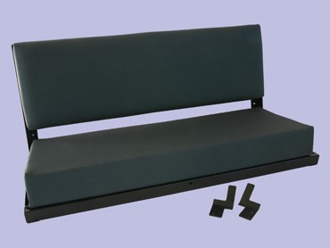 Bench Seat Two Man -Grey Twill- (Britpart) 320737RPI