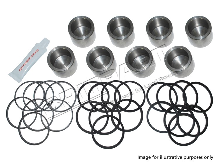 Front Stainless Steel Brake Pistons And Seals Kit From Chassis no.HA701010 (200TDI)