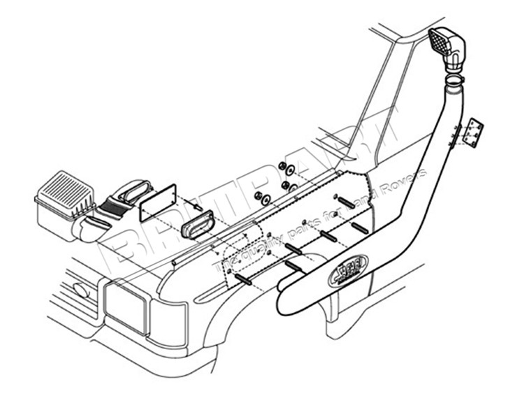 SNORKEL DISCOII TD5/V8 99 ON