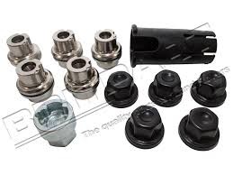 Black Locking Wheel Nut Kit Set Of 5 DA3548