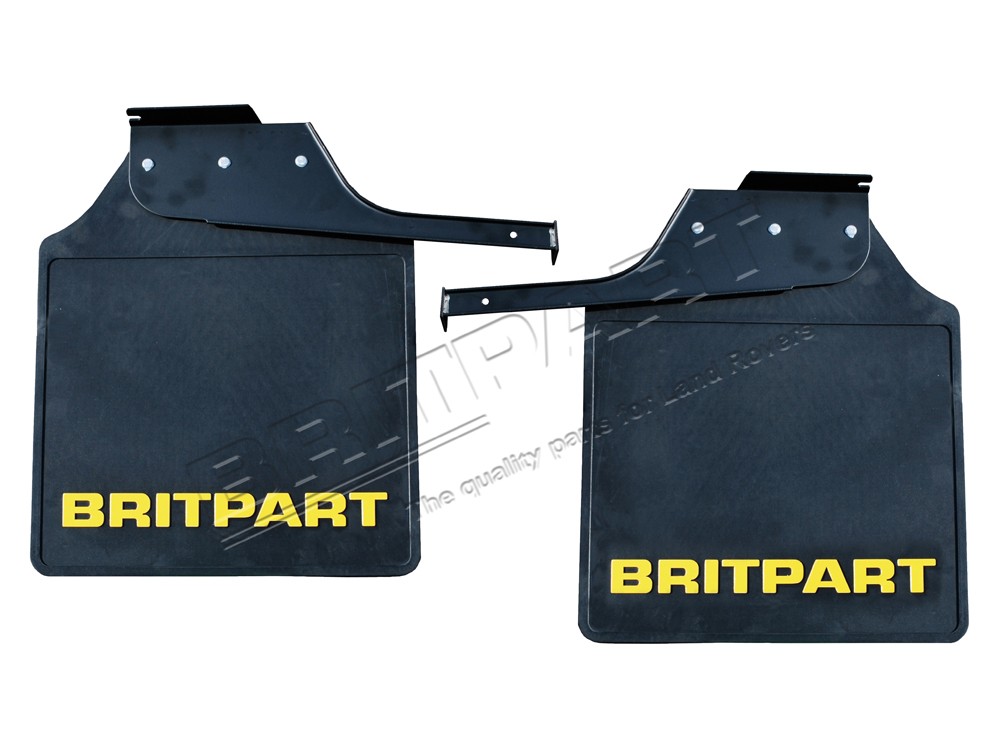 PAIR OF BRITPART MUDFLAPS (YEL