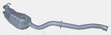 EXHAUST SILENCER REAR