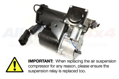 Air Suspension Compressor DIsco 3 & Sport (Dunlop Replacement For Hitachi) LR023964R