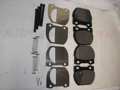 BRAKE PAD SET INCL. PINS & CLI