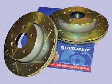 Brake Discs (2) Drilled & Grooved (To Replace FTC902 LR017952 ) DA4602