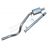 Exhaust Centre Bypass Pipe And Rear Silencer D1 300Tdi 94-98 (Britpart) ESR2391S