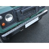 CHEQUER PLATE BUMPER TOP FULL LENGTH SERIES/DEFENDER