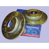 Brake Discs (2) Drilled & Grooved (To Replace FTC902 LR017952 ) DA4602